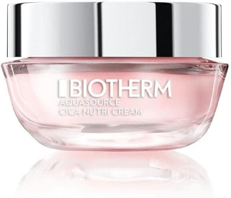 Biotherm Aquasource Cica Nutri Cream, Daily Rich Face Moisturizer for Dry Skin with Biotech Plankton and Centella Asiatica for Soothed, Softer and Luminous Hydrated Skin, 1.01 Fl. Oz. Travel Size