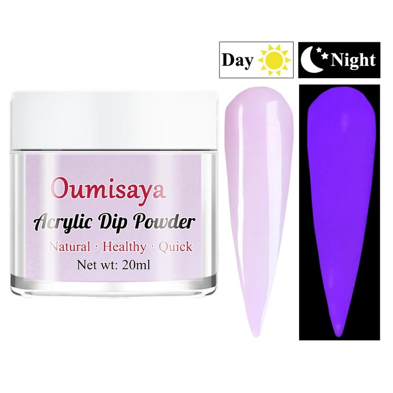 Glow in the dark Acrylic Nail Powder Clear Pink White Colors Set for French Nail Art Design 20ML/PCS (AP080)