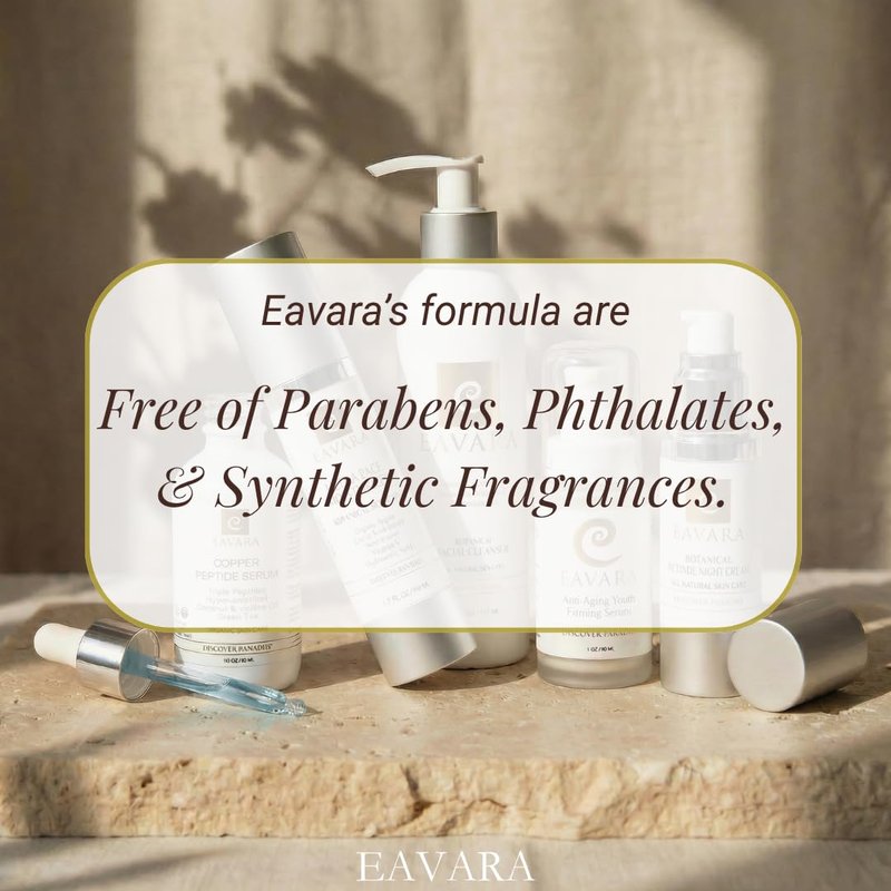 Eavara Organic Retinol Night Cream, Overnight Natural Face Moisturizer Cream with Hyaluronic Acid, Shea Butter, and Aloe Vera