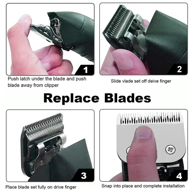 PAI4LEISI Rplacement Clipper Blade Compatible with Oster Detachable Classic 76 Octane Clipper, Size #1A, 1/8" (3.2 mm) fit for Detachable Blade Clippers