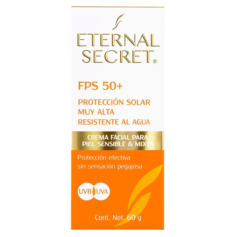 Eternal Secret High Protection Sunscreen for Face - SPF 50+ Water-resistant, Non-Sticky Texture, 2.12 oz - Bloqueador Facial/Corporal Eternal Secret FPS 50+ 2.12 oz