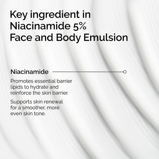 The Ordinary Niacinamide 5% Face and Body Emulsion, Dark Spot & Skin Tone Corrector, 3.4 Fl Oz