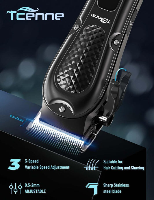 TCENNE Hair Clippers for Men,Professional Barber Clippers,Cordless&Corded Barber Clippers for Hair Cutting & Grooming Rechargeable Beard Trimmer