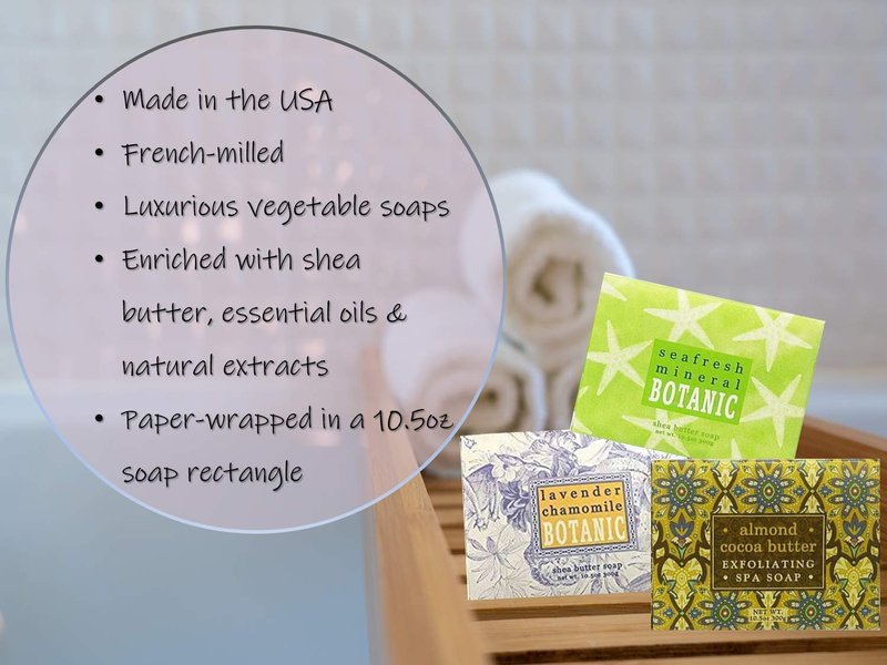Greenwich Bay Trading Company Set of Two 10.5 oz Shea Butter Soap Bars (Ocean Riche)