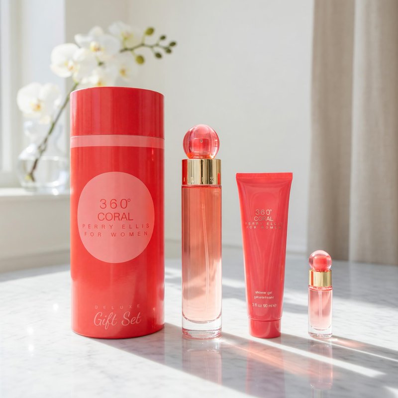 360 CORAL/PERRY ELLIS DELUXE GIFT SET (W)