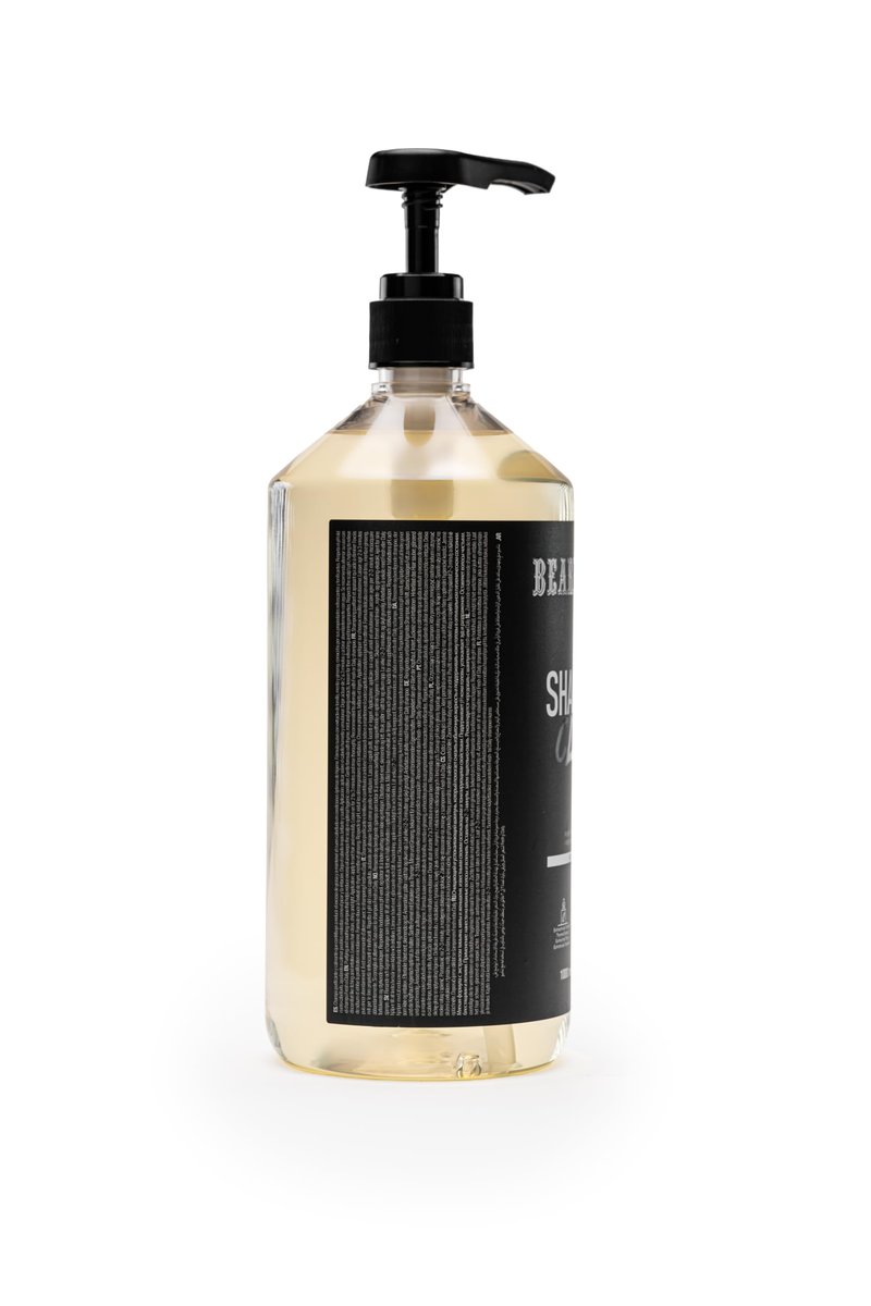 Beardburys Clear Men’s Shampoo For Oil Control, Oily Hair & Itchy Scalp Relief, Clarifying, Restore PH Balance, Mint, Ginseng & Thyme, Paraben Free Daily Use Deep Gentle Clean 1L