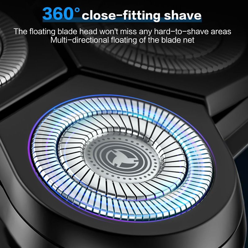 Daureve Electric Razors,2025 New Upgrade Shaver, Model Rechargeable Shaver, USB Razor for Men, Washable Razor(Black)