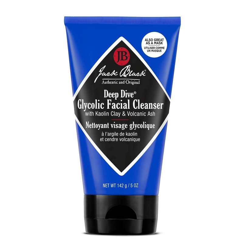 Jack Black - Deep Dive Glycolic Facial Cleanser, 5 Fl Oz – Clay-Based Cleanser, PureScience Formula, Facial Cleanser and Mask, Recommended for Normal, Dry, or Oily Skin, Glycolic Acid