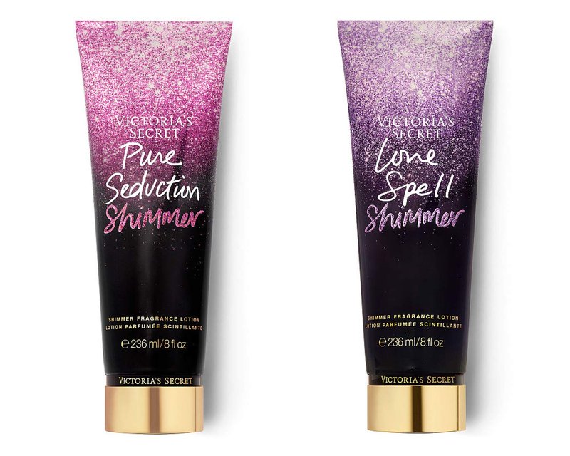 Victoria's Secret Love Spell and Pure Seduction Fragrance Lotion 8 Oz. Bundle of 2