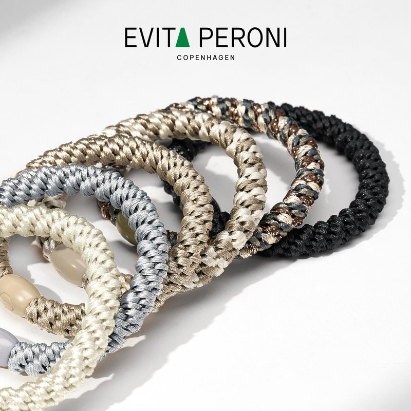 EVITA PERONI Hair Ties 12 Pcs Set, High Elastic Ponytail Holders, Hair Ties No Damage for Thick Curly Hair Women Men, Mothers Day Gifts (Black)