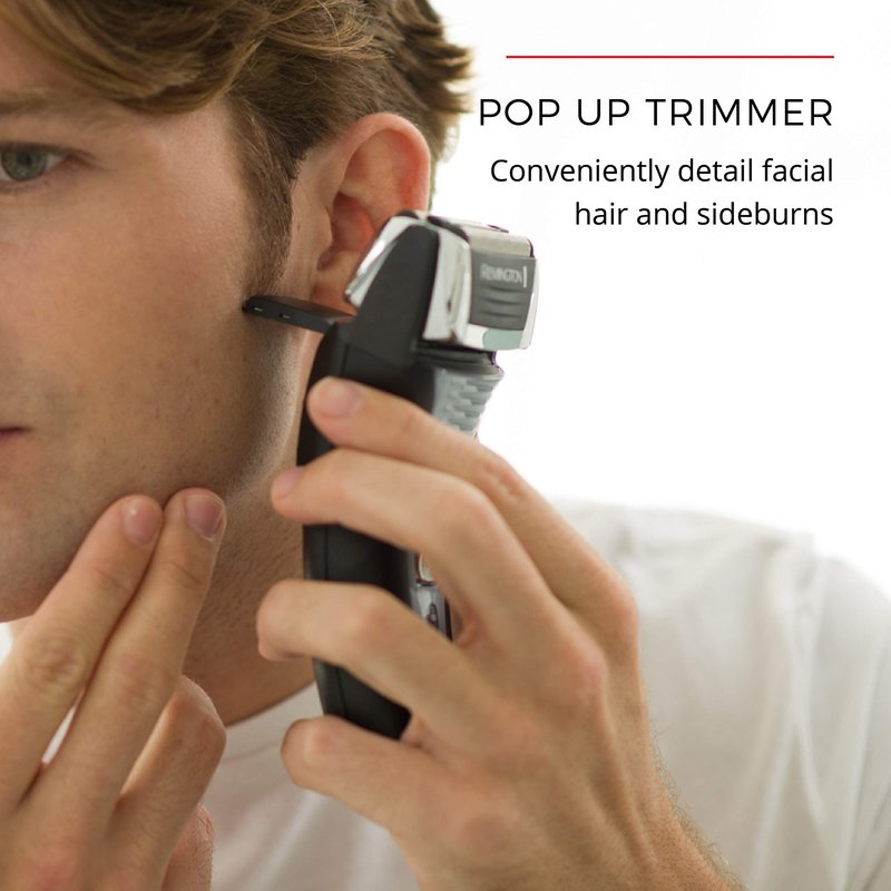 Remington F5 Power Series Foil Shaver, Electric Razor for Men, Cordless Rechargeable with Pop Up Trimmer, Pivot & FlexFoil Technology, Lightweight Handheld Design, Black