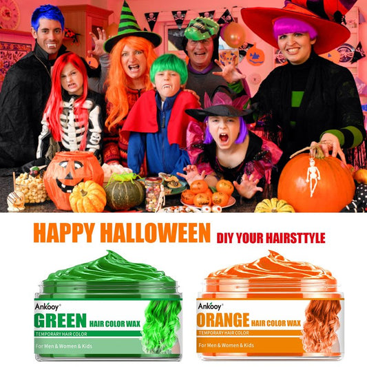 6 Colors Temporary Hair Color for Kids,Hair Wax Color for Halloween,Gifts for Teens,Girls,Boys,Gifts for Kids,Hair Color Spray Green Orange Pink Purple Red Blue Hair Dye Wax