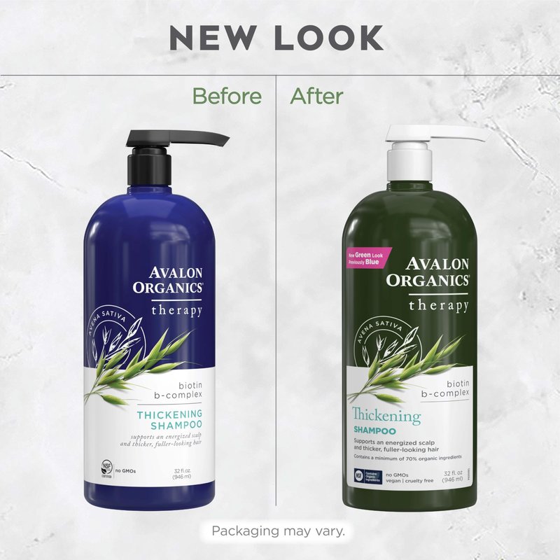 Avalon Organics Therapy Biotin B-Complex Thickening Shampoo, 32 oz