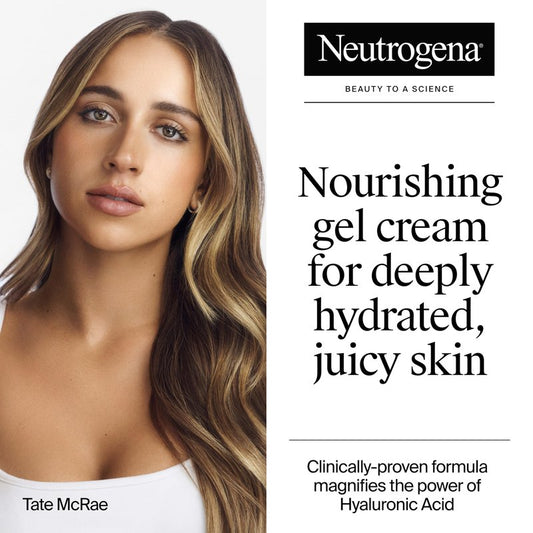 Neutrogena Hydro Boost Hydrating Gel Cream Face Moisturizer for Sensitive Skin 1.7 fl oz plus Hydrating Gel Cleanser 0.5 fl oz Alcohol and Fragrance Free Hyaluronic Acid Daily Hydration Routine