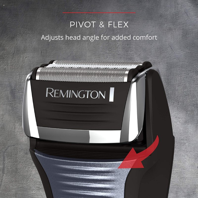 Remington F5 Power Series Foil Shaver, Electric Razor for Men, Cordless Rechargeable with Pop Up Trimmer, Pivot & FlexFoil Technology, Lightweight Handheld Design, Black