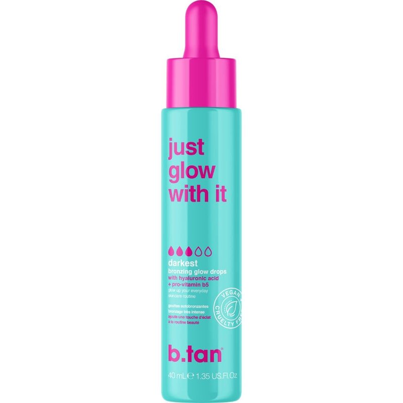 b.tan Violet Self Tan Foam & Face Mist Kit | Lovers Bundle - Dark Sunless Tanning Mousse, Bronzing Glow Gradual Facial + Body Spray, Mitt Applicator, 1 Hour Express, No Fake Tanner Smell, 6.7 Fl Oz