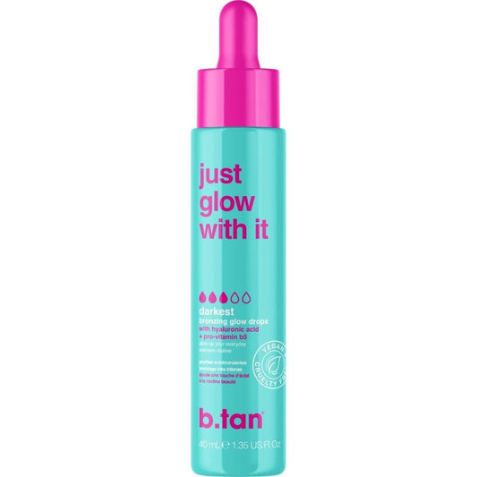 b.tan Violet Self Tan Foam & Face Mist Kit | Lovers Bundle - Dark Sunless Tanning Mousse, Bronzing Glow Gradual Facial + Body Spray, Mitt Applicator, 1 Hour Express, No Fake Tanner Smell, 6.7 Fl Oz