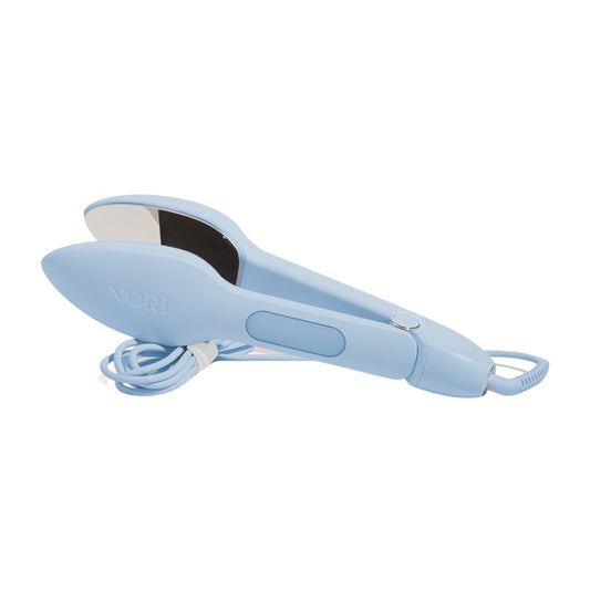 Nori Press Travel Steam Iron - Handheld Iron With Optional Steam Feature - No Ironing Board Required - Easy to Use w/ 6 Fabric Settings - Removes Wrinkles - User Manual Included -Blue