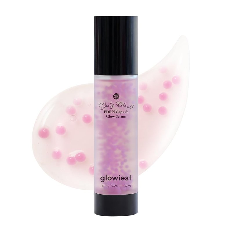 glowiest PDRN Capsule Glow Serum – Encapsulated PDRN + Collagen + Snail Mucin, Hydrating Serum for Youthful Glow, 300Da Collagen, 50ml
