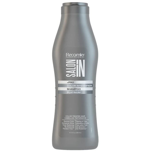 Salon In by Recamier | Platinum Color Intensifier Shampoo | Purple Shampoo for Blonde & Platinum Hair | 10.1 fl oz / 300 ml