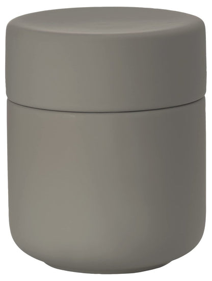 Zone Denmark Ume Taupe Cosmetic Jar - Elegant and Functional Storage Solution for Your Beauty Essentials, Infusing Scandinavian Design into Your Vanity Space - Beige (Taupe)