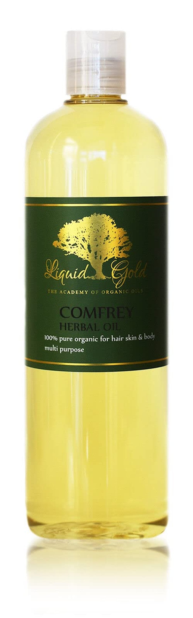 Liquid Gold Inc - 16 oz - Comfrey Herbal Oil - Premium Pure & Organic For Skin Hair Nails