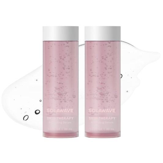 SolaWave Skin Therapy Activating Serum with 1 Refill | Enhance Red Light Therapy Wand Results | Hydrating Skincare for Microcurrent Galvanic Current (2-Pack)