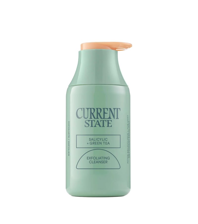 Exfoliating Face Wash - 2% Salicylic Acid Cleanser and Green Tea by Current State | Acne Wash | Pore Minimizer For Face | 5.1 fl oz. Made In The USA