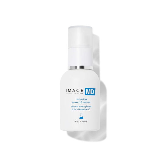 IMAGE Skincare, IMAGE MD Restoring Power-C Serum, 20% Vitamin C, Ferulic Acid Facial Serum to Reduce Pigmentation, Firm, Brighten Skin, 1 fl oz