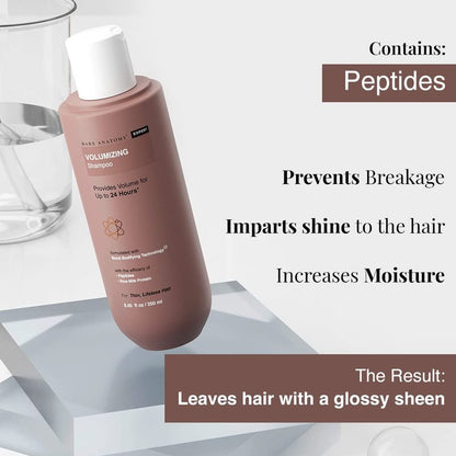 Bare Anatomy Volumizing Shampoo | For Fine Hair - Adds Lift & Body, Volumizing & Detangling Without Weighing Down | Paraben & Sulphate Free | Women & Men | 8.4 Ounce