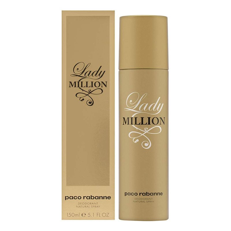 Paco Rabanne Lady Million for Women Deodorant Spray, 5 Ounce
