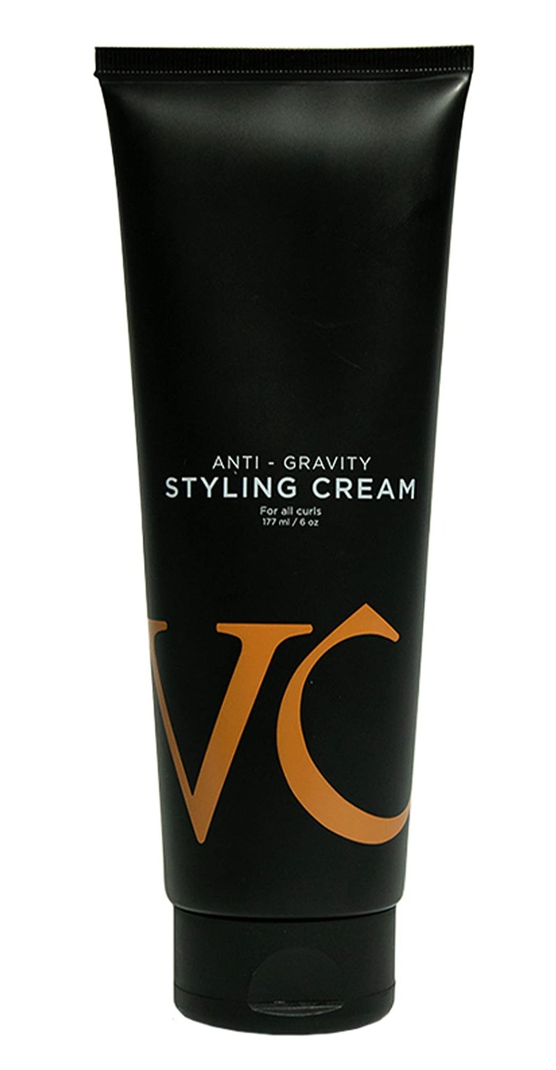 VICIOUS CURL Anti-Gravity Styling Cream – No-Crunch Curl Defining Cream for Wavy & Curly Hair, Curl Types 2A 2B 2C 3A 3B 3C, CGM Approved – Frizz Control, Lightweight Hold, Leave-In Cream, 6 Fl Oz