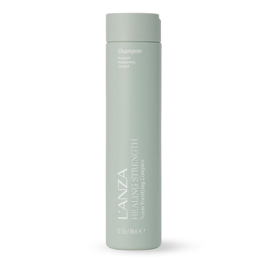 L'ANZA Healing Strength Shampoo For Dry, Damaged Hair, Anti Aging Daily Shampoo that Strengthens, Repairs Damage, Moisturizing, Boosts Shine, Color Safe Anti-Humidity, Sulfate Free (10.1 Fl Oz)