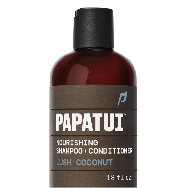 PAPATUI by Dwayne Johnson Nourishing Shampoo + Conditioner 2in1 for Men | Clean Hair & Scalp | Sulfate-Free | Lush Coconut | 18 oz
