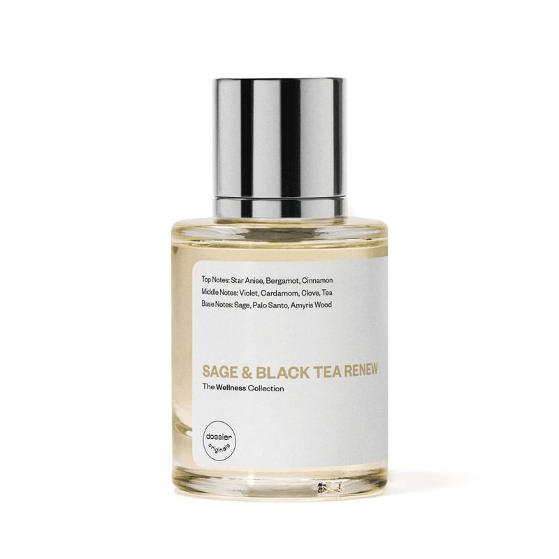 Dossier - Originals - Sage & Black Tea Renew - Eau de Parfum - Award-Winning Fresh Aromatic Fragrance - Unisex - 1.7 fl oz (50ml)