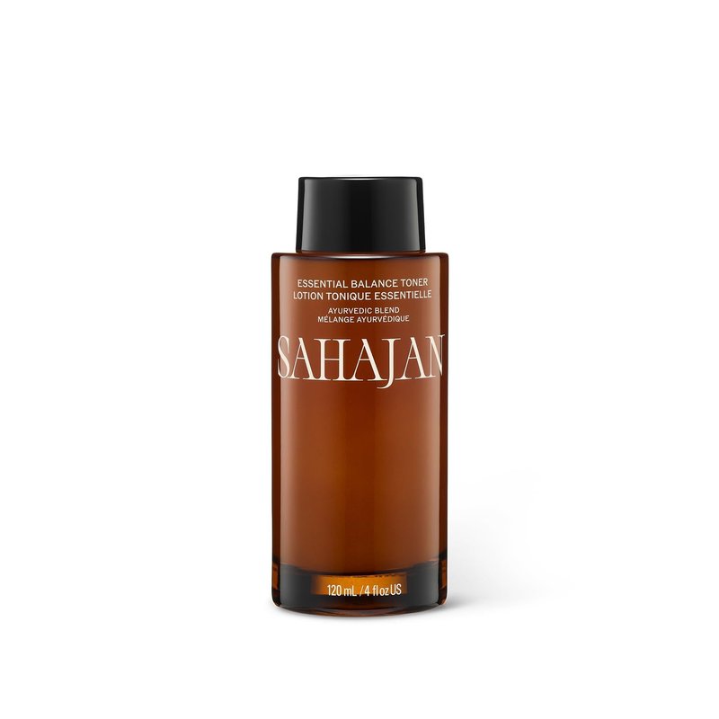 Sahajan Essential Balance Toner with Vitamin C + AHA's | Ayurvedic Clean Gentle Daily Glow Facial Toner | Exfoliates, Refines Texture, Balances, Hydrates | 4 fl oz