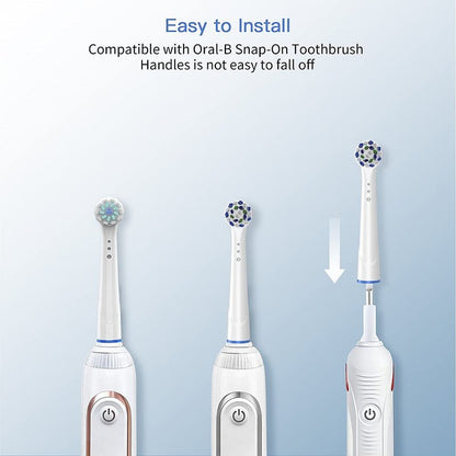 Replacement Toothbrush Heads for Oral B Braun, 16 Pack Electric Toothbrush Heads, Precision Clean Brush Heads Refill Compatible with Oral-B 7000/Pro 1000/9600/5000/3000/8000 (16pack)