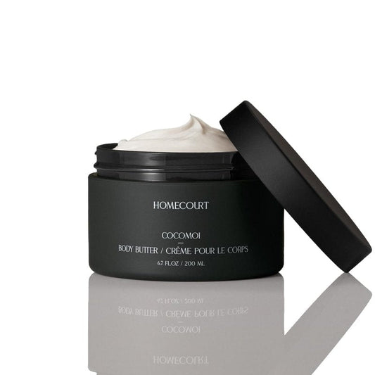 Homecourt Body Shea Butter, Rich Moisturizer Cream for All Skin Types, Nourishes & Hydrates Up To 72 Hours, Lingering Fragrance, Cocomoi, 6.7 oz