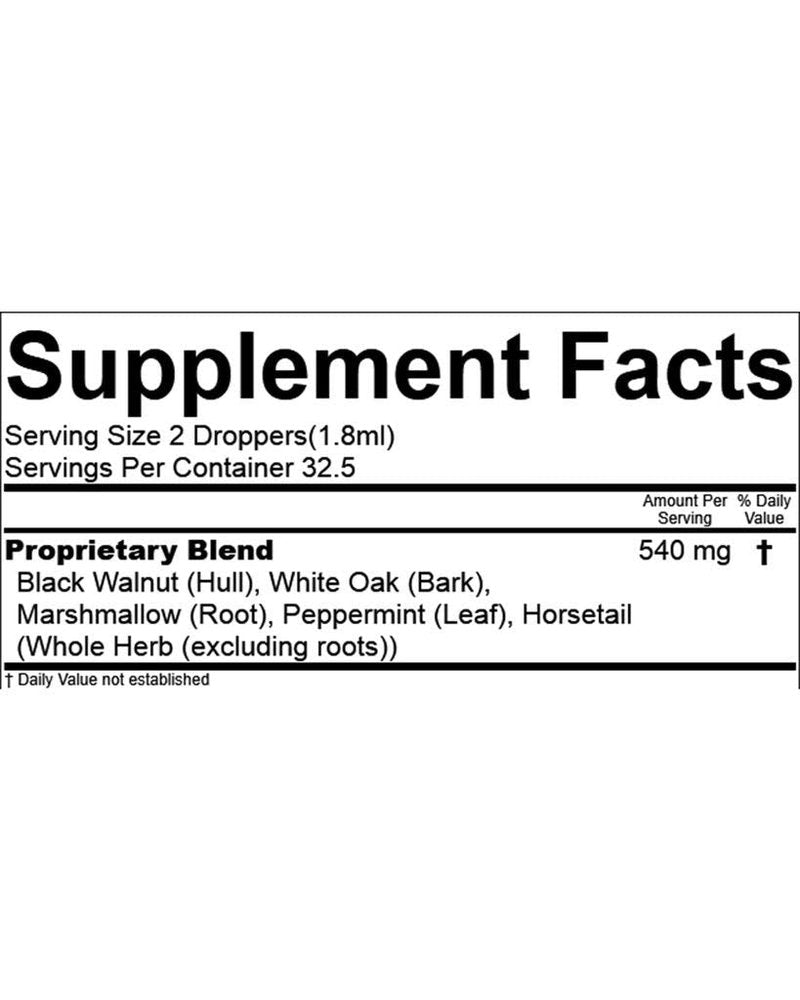 Dental health formula, Black Walnut - Organic Fluoride (4 oz)