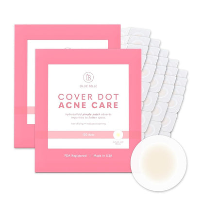 SMARTMED Ollie Belle Cover Dot Acne Care Skin Blemish Treatment with Hydrocolloid Clear Waterproof Patch for Acne Healing and Scar Reduction (240 Dots)