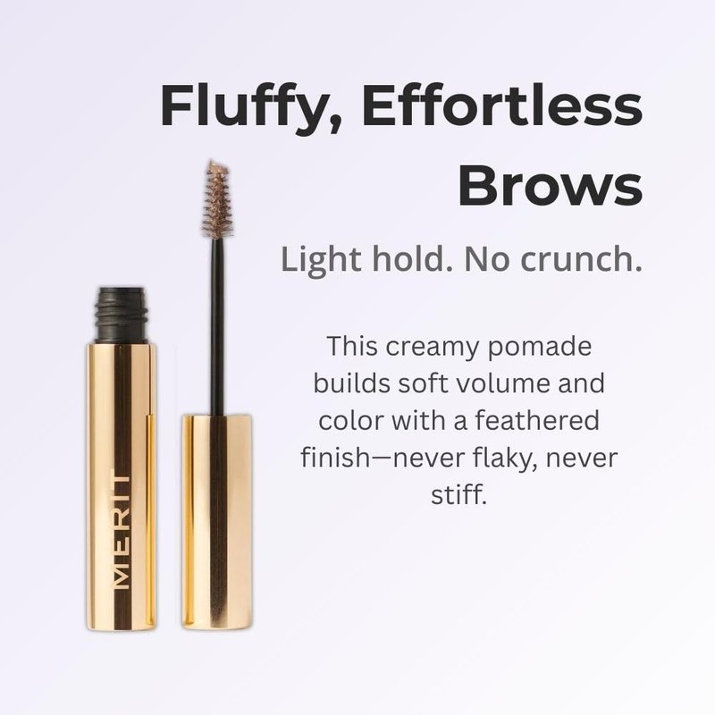 Merit Brow 1980 Volumizing Tinted Eyebrow Gel-Pomade - Taupe - Taupe with Cool Undertones