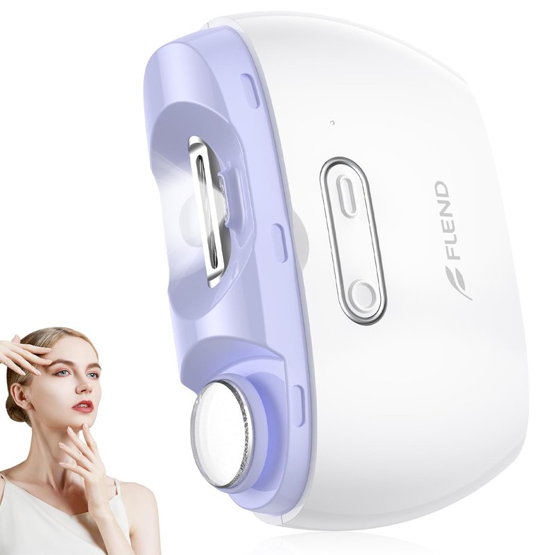 Electric 2-in-1 Nail Clipper & Polisher, 2-Speed Safe Fingernail Trimmer for All Ages, Rechargeable Automatic Nail Clipper with Light, Manicure Set for Baby Kids Seniors & Weak Hands