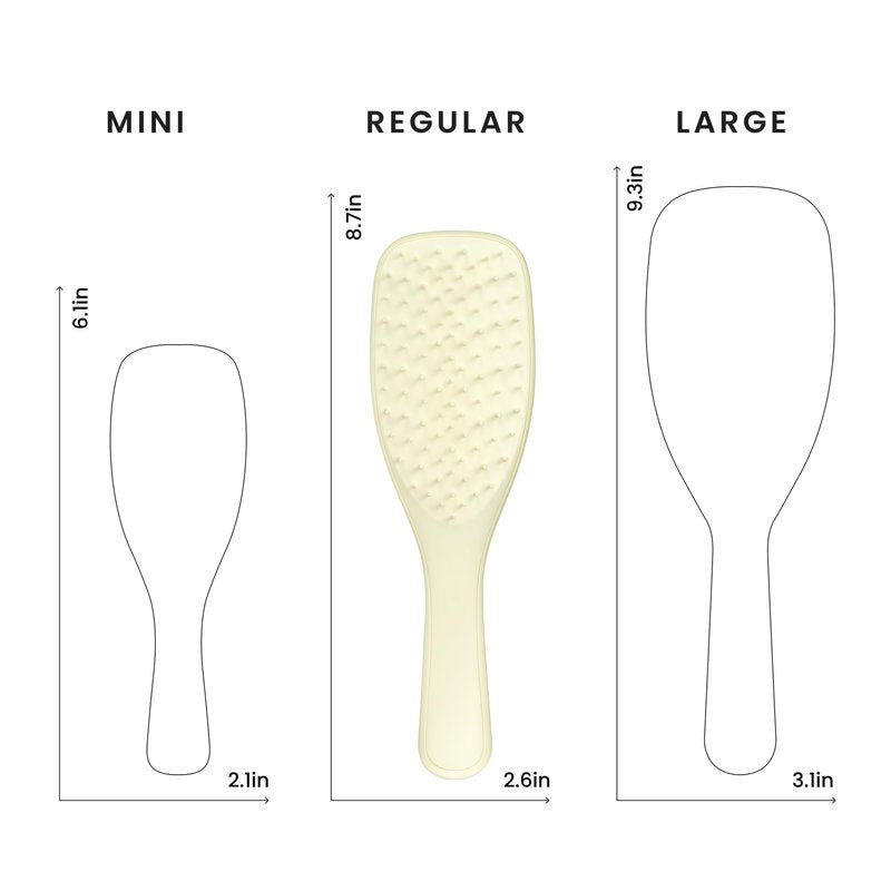 Tangle Teezer Extra Gentle Detangler Hair Brush, with Fewer Bristles for Gentle & Effective Detangling to Minimize Hair Loss & Breakage, Chamomile Yellow