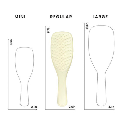 Tangle Teezer Extra Gentle Detangler Hair Brush, with Fewer Bristles for Gentle & Effective Detangling to Minimize Hair Loss & Breakage, Chamomile Yellow