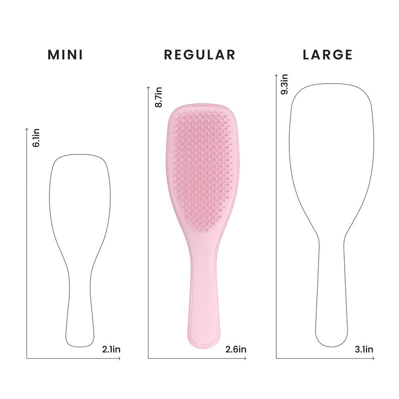Tangle Teezer Ultimate Detangler Brush for Wet & Dry Hair, Eliminates Knots & Reduces Breakage for Straight to Wavy Hair Types, Millennial Pink