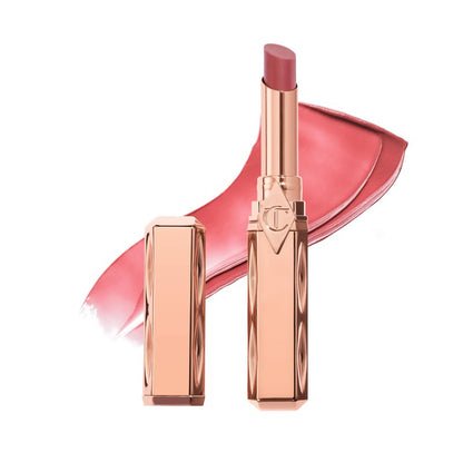 Charlotte Tilbury Pillow Talk Blush Balm Lip Tint - Long-Lasting, Buildable Sheer Tint with Peptides for Hydrated, Blushed Looking Lips - 24 HR Hydration - Blushed Rose
