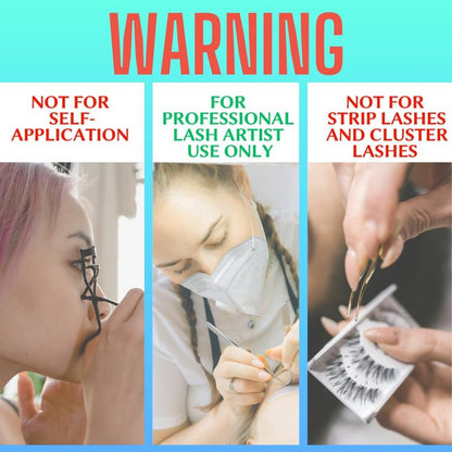 Eyelash Extension Adhesive Glue Expert - Beauty Power - Extremely-Fast 0.5-1-Second Drying Time - 10 Weeks Retention - Professional-Grade, 0.17fl.oz / 5ml (Black Finish)