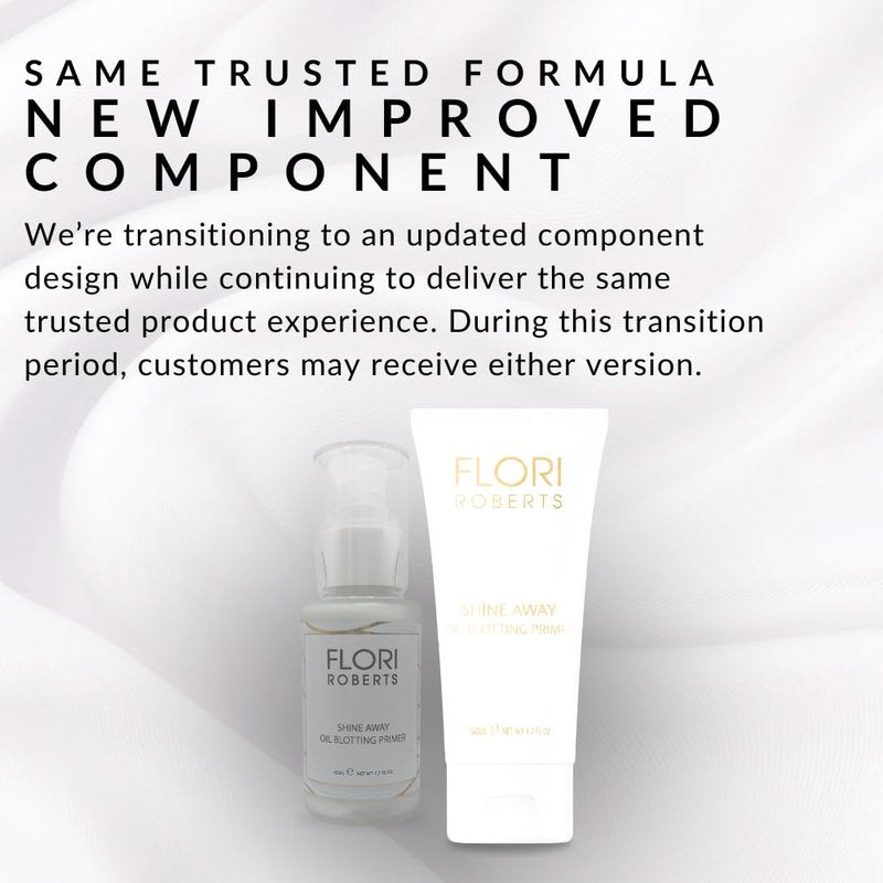 Shine Away Oil Blotting Primer by Flori Roberts, Long Lasting Oil and Shine Control, Flawless Complexion for Women of Color or Darker Skin Tones