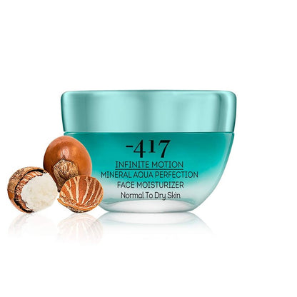 -417 Dead Sea Cosmetics Mineral Aqua Face Moisturizer - Powerful Hydration Moisturizer Nourishing Cream - with Jojoba Seed Oil, Shea Butter -1.7 oz