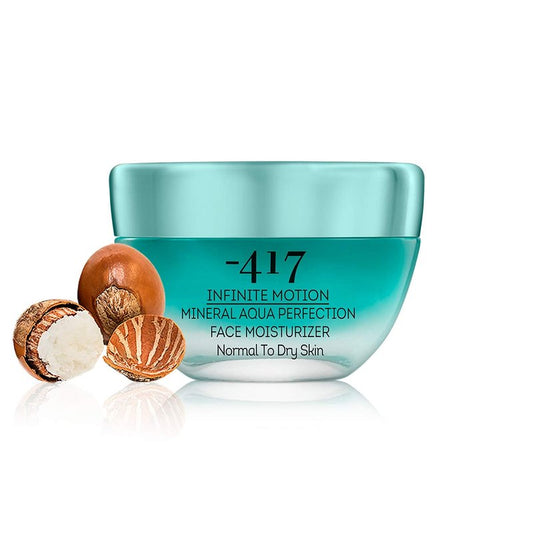 -417 Dead Sea Cosmetics Mineral Aqua Face Moisturizer - Powerful Hydration Moisturizer Nourishing Cream - with Jojoba Seed Oil, Shea Butter -1.7 oz